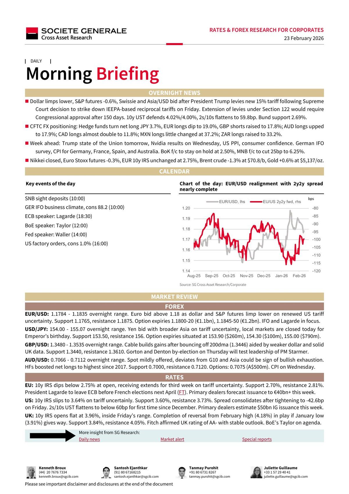 Société Générale FX Strategy institutional research — first page